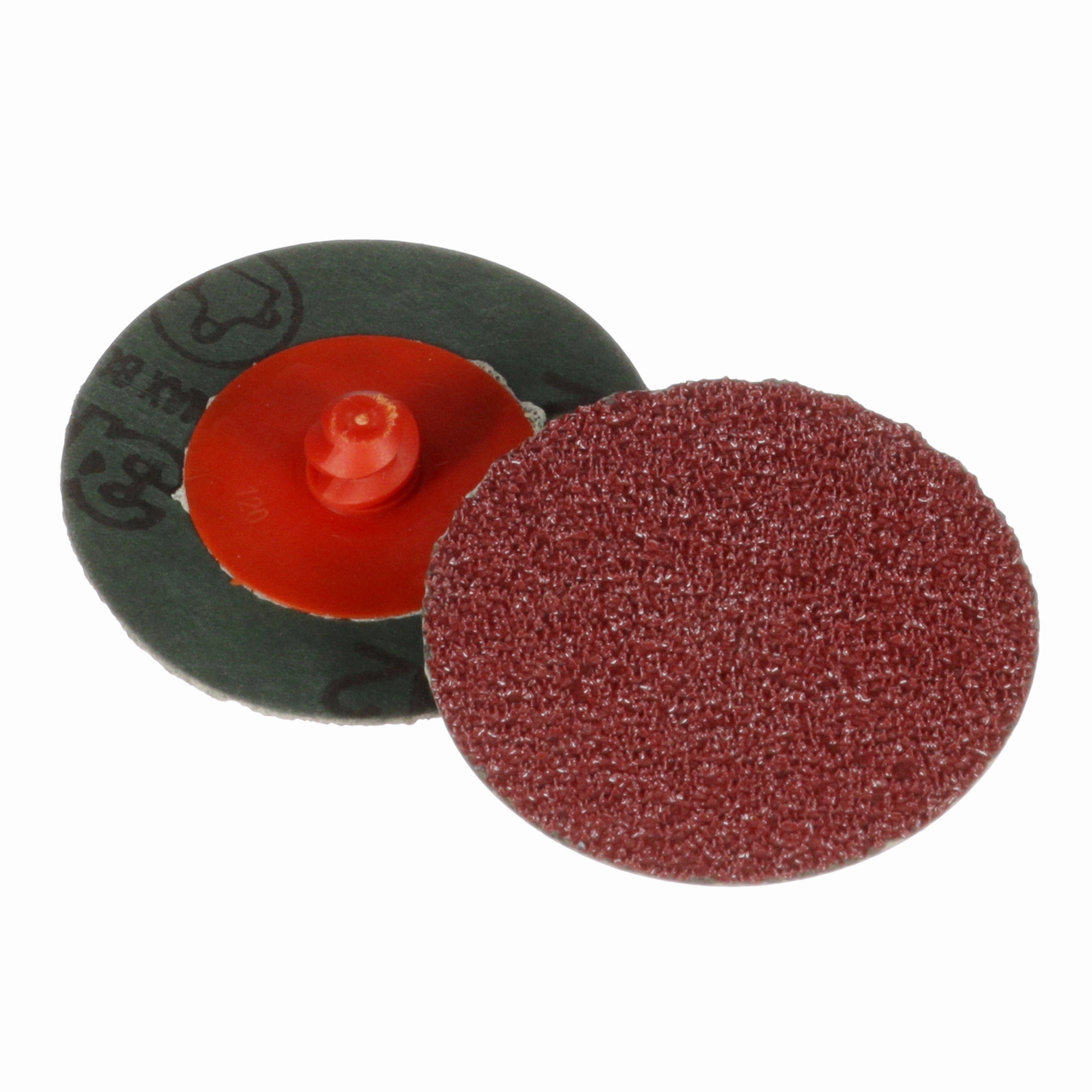 3M Cubitron II Roloc Fibre Disc 982C, 60 , TR, Red, 2 in, Die R200P,50/Carton