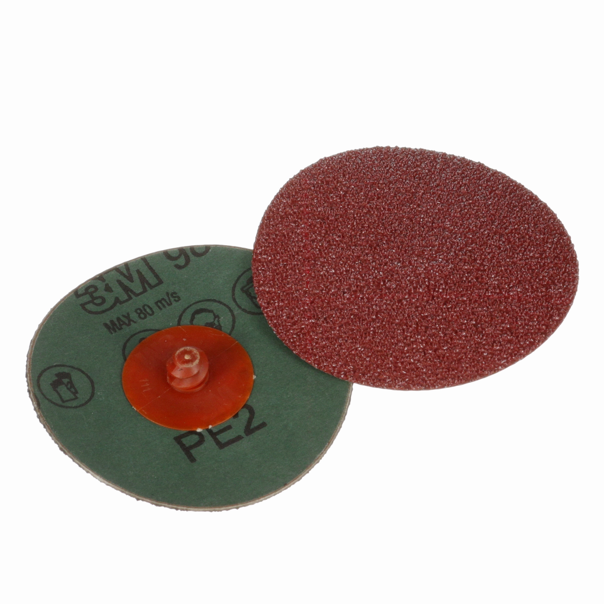 3M Cubitron II Roloc Fibre Disc 982C, 60 , TR, Red, 3 in, Die R300V,50/Carton