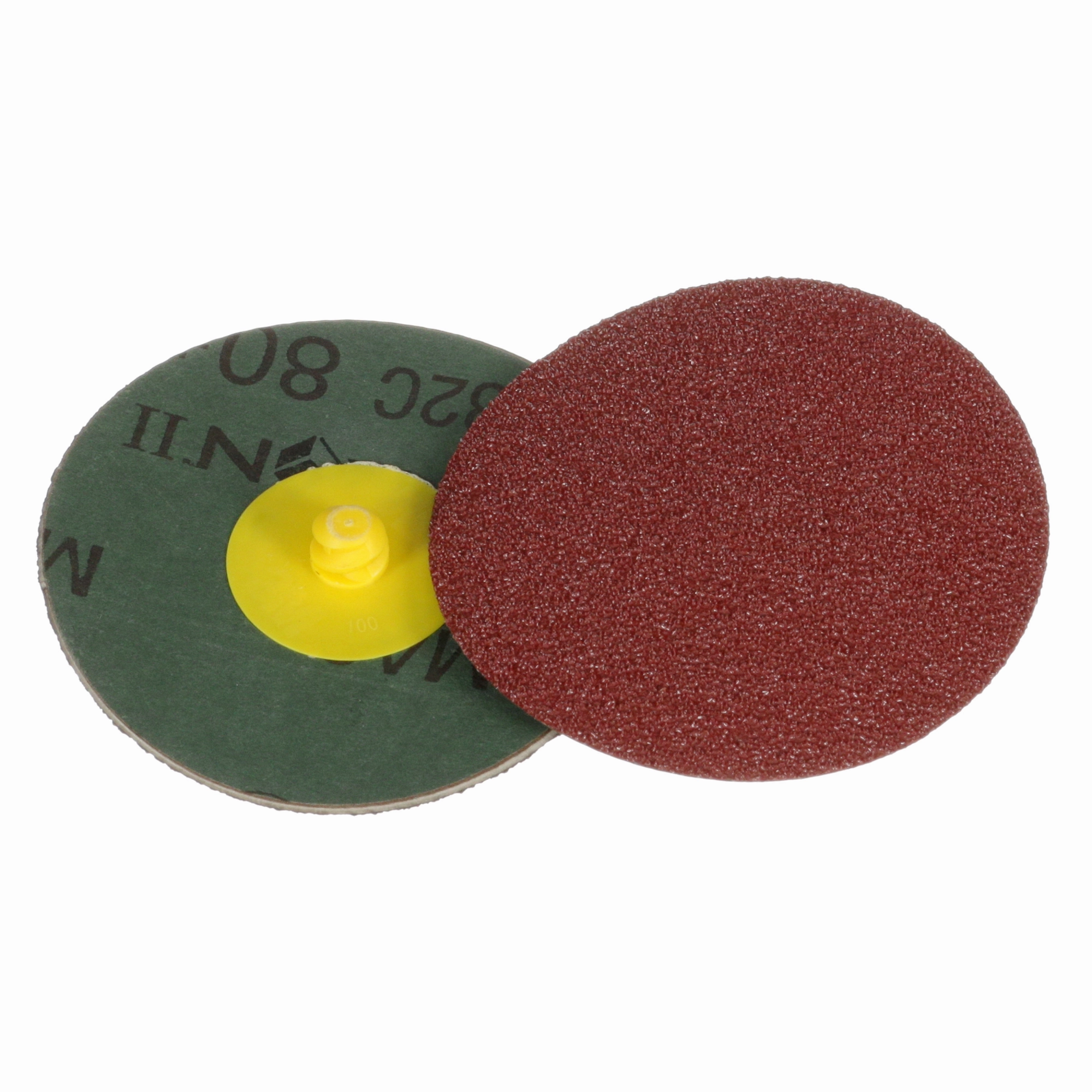 3M Cubitron II Roloc Fibre Disc 982C, 80 , TR, Red, 3 in, Die R300V,50/Carton