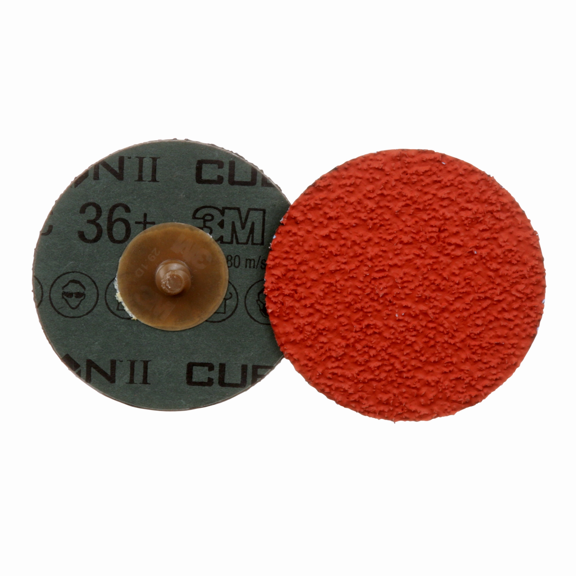3M Cubitron II Roloc Fibre Disc 987C, 36 , TR, 3 in, Die R300V,50/Carton