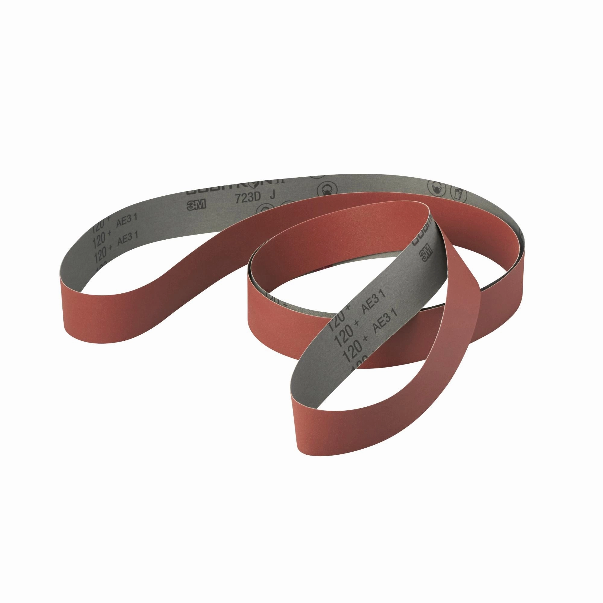 3M Cubitron ll Cloth Belt 723D, 220  J-weight, 1/2 in x 42 in,Film-lok