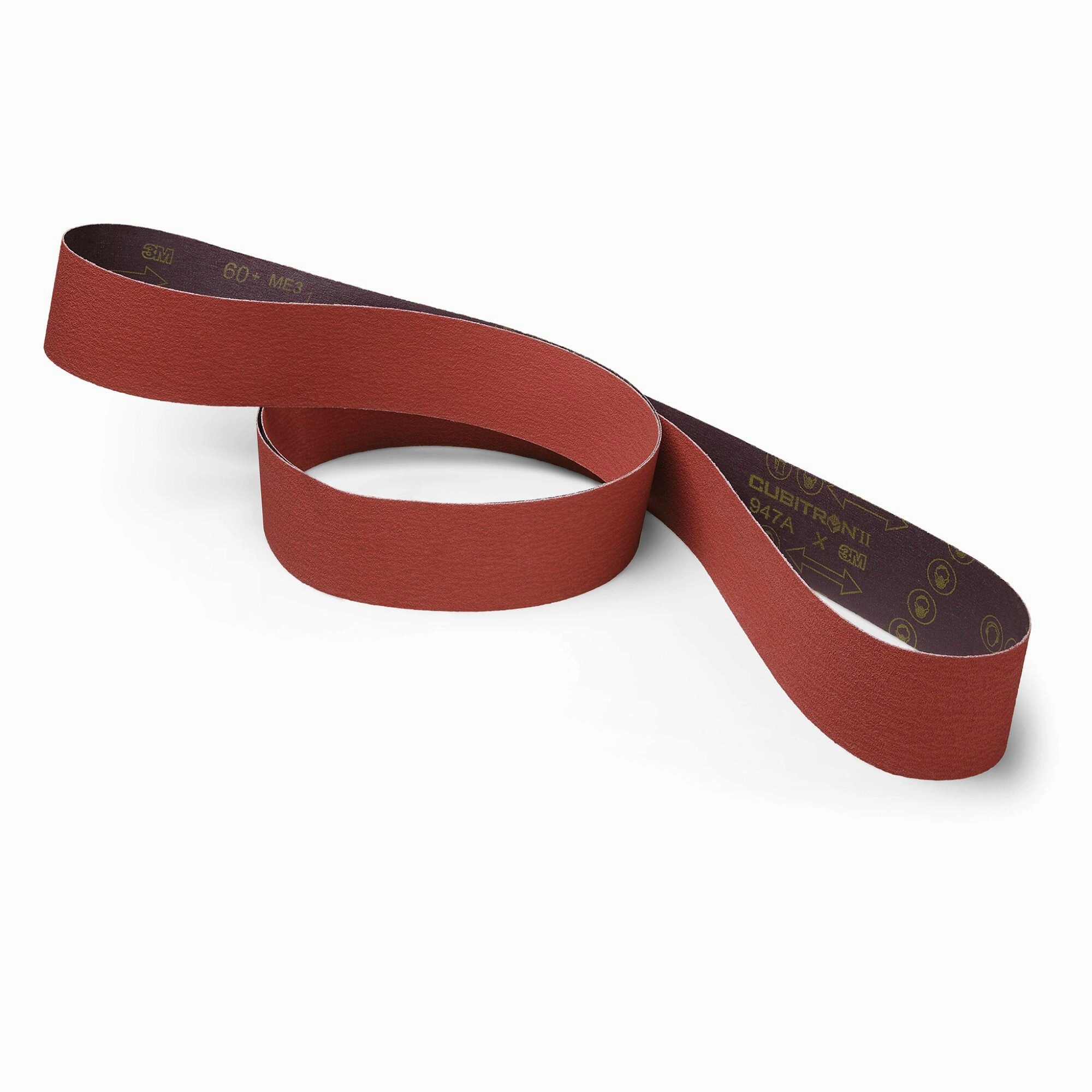 3M Cubitron ll Cloth Belt 947A, 80  X-weight, 1/2 in x 18 in,Fabri-lok