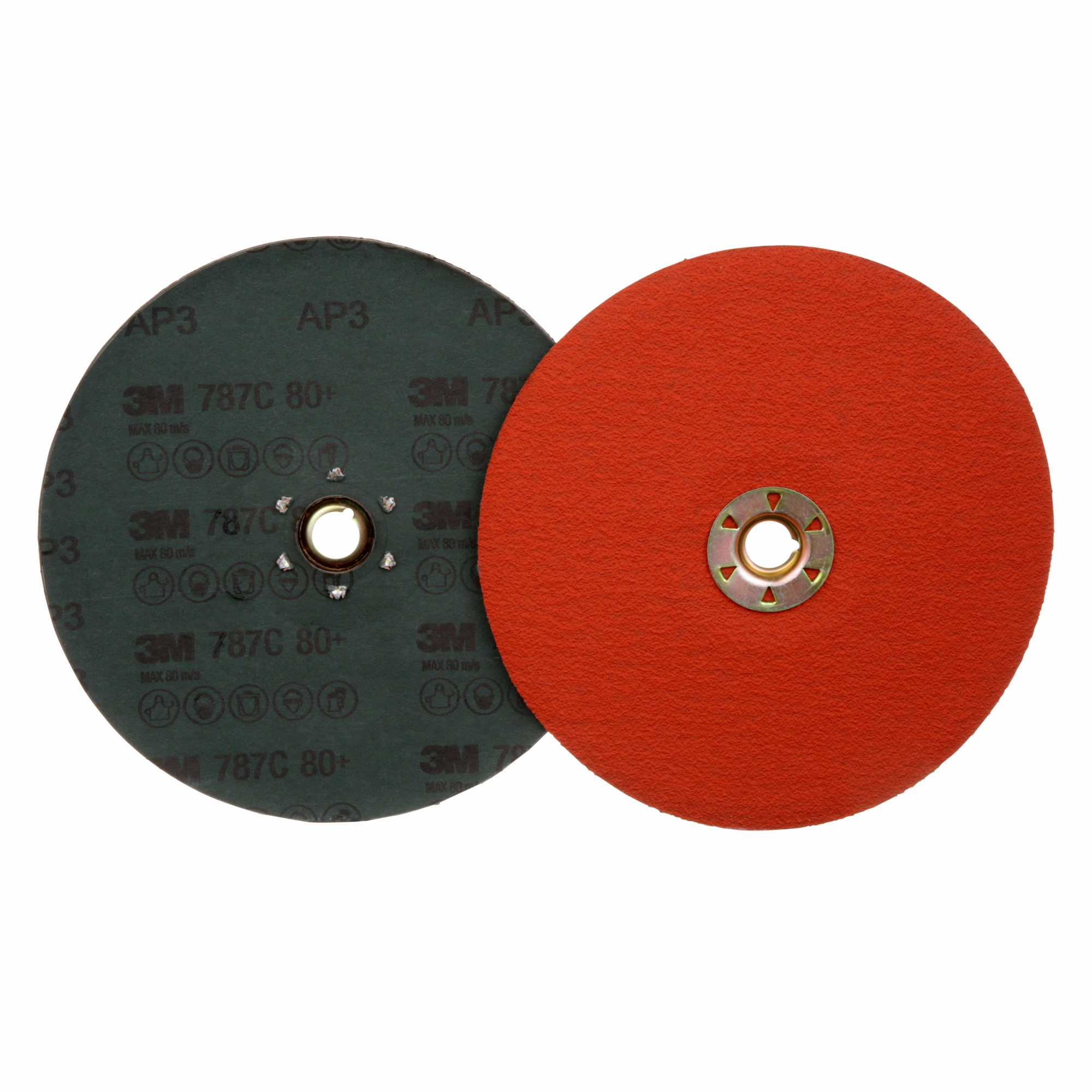3M Fibre Disc 787C, TN Quick Change, 7 in 80 , 25/Bag