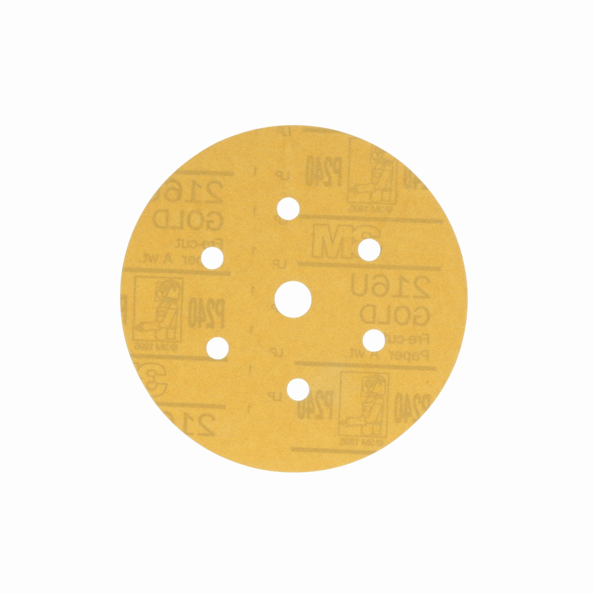 3M Hookit Gold Disc Dust Free 216U 01077, 6 in, P240, 100 Discs/Carton