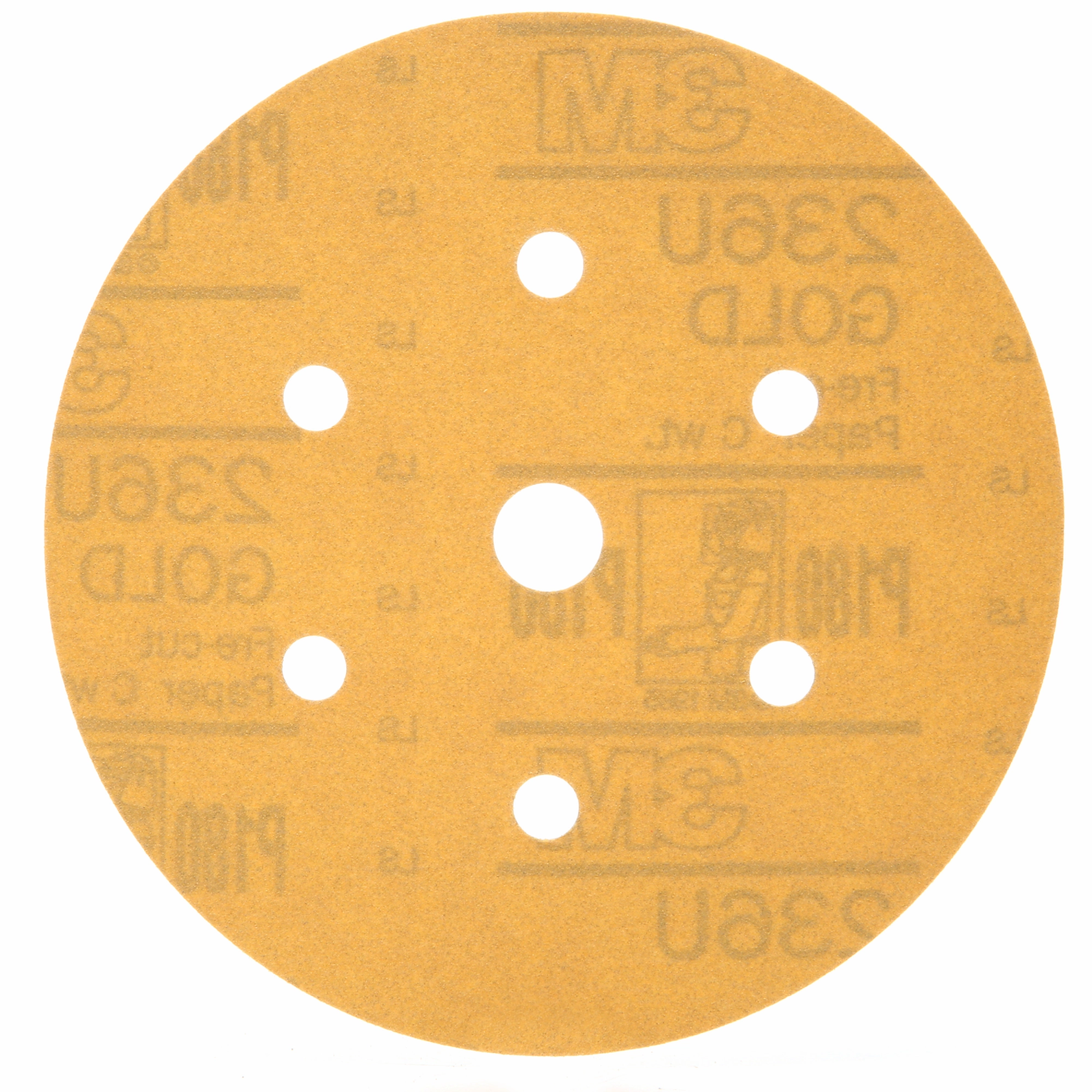 3M Hookit Gold Disc Dust Free 236U, 01079, 6 in, P180, 100 discs percarton