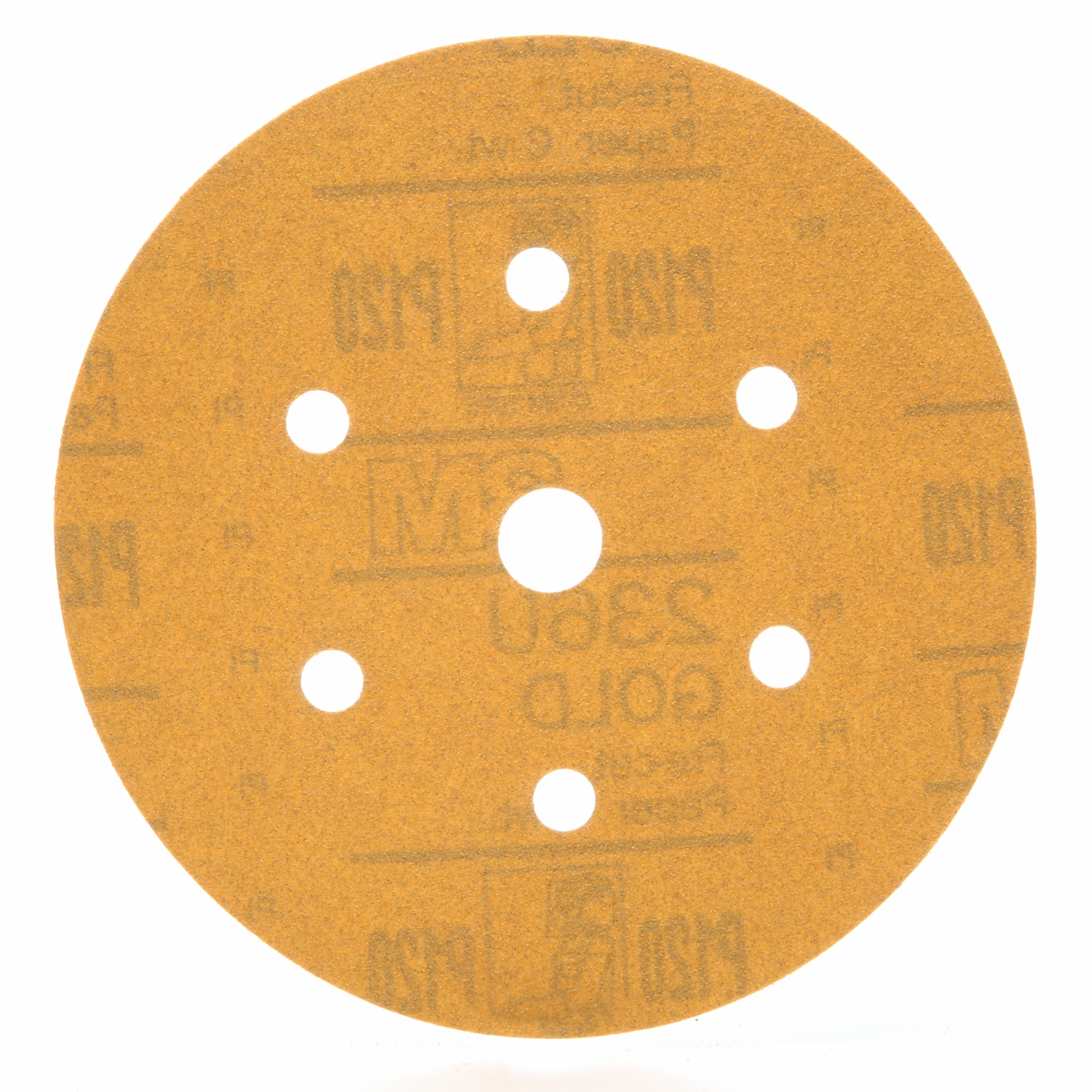 3M Hookit Gold Disc Dust Free 236U, 01081, 6 in, P120, 100 discs percarton