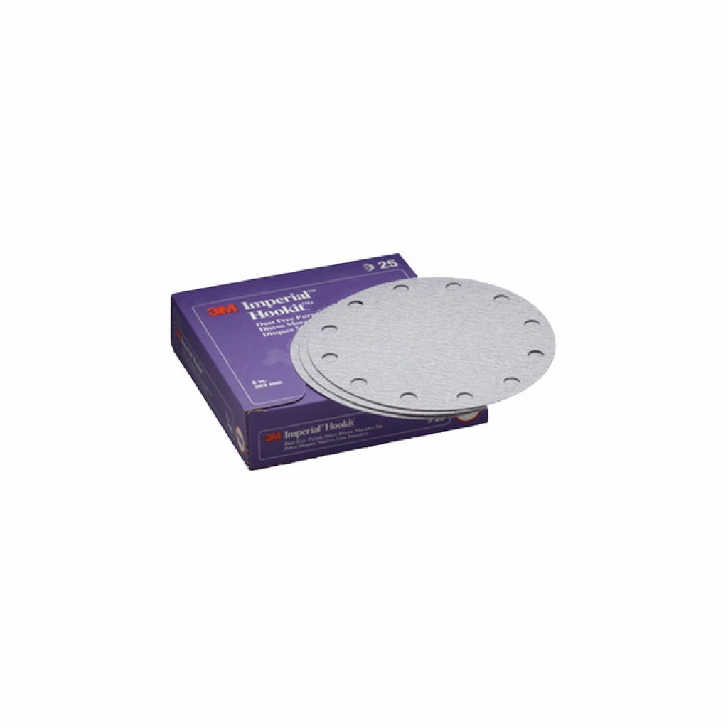 3M Imperial Hookit Dust-Free Disc 740I, 01853, 8 in, 36E, 25 discsper carton