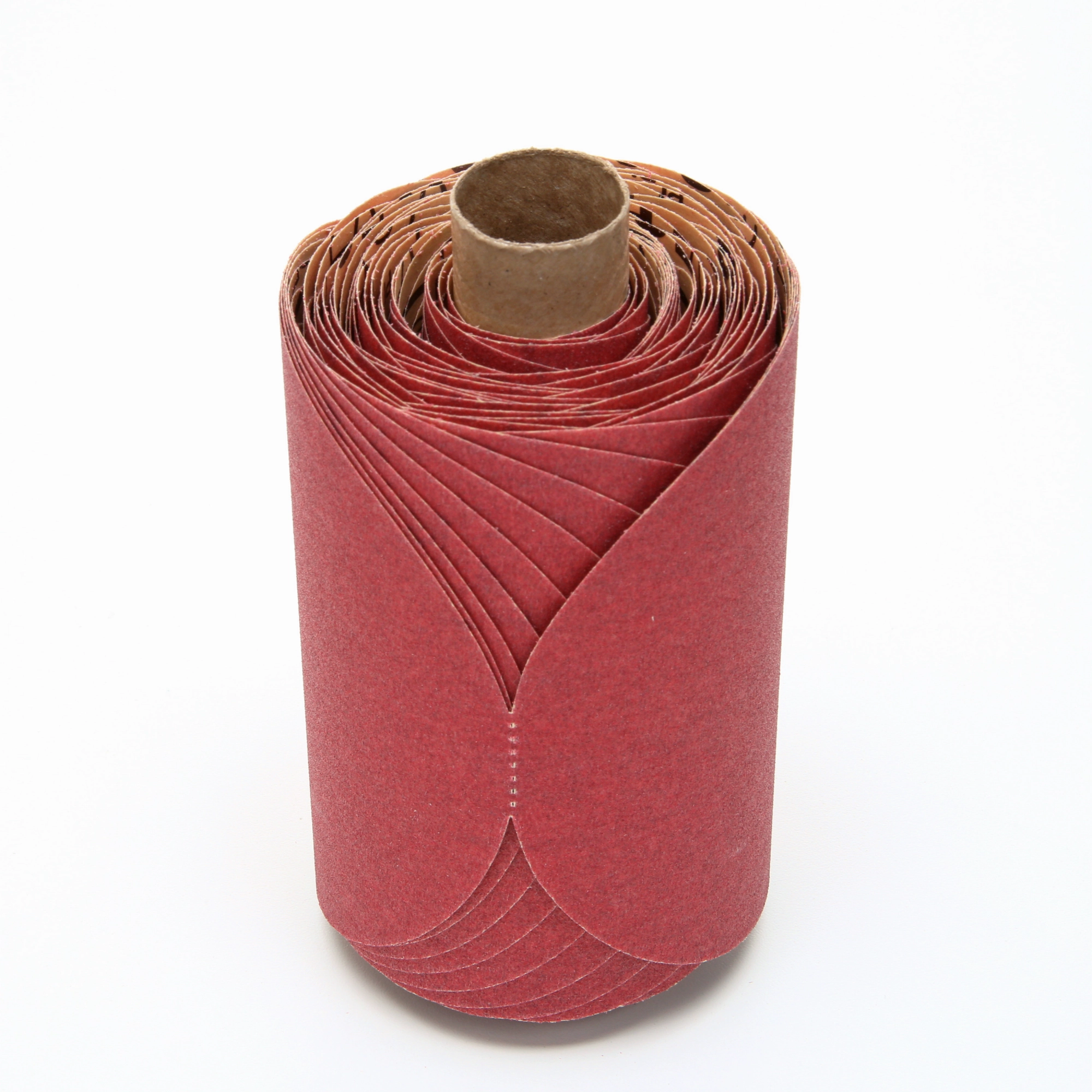 3M Red Abrasive PSA Disc, 01607, 5 in, P150, 100 discs per roll
