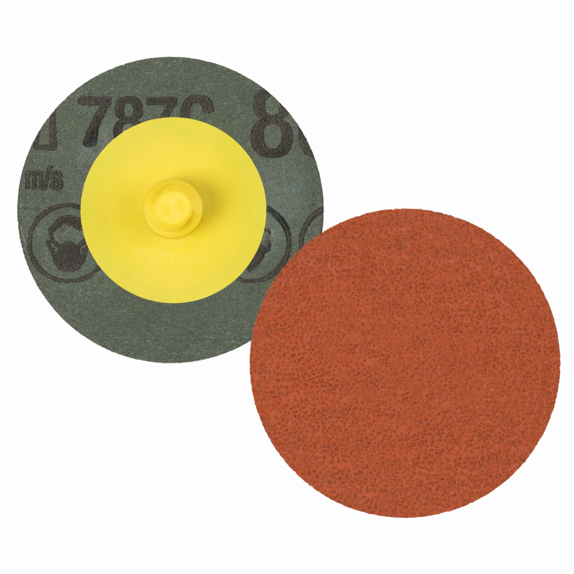 3M Roloc Fibre Disc 787C, 80 , TR, 4 in, Die R400BB, 25/Carton