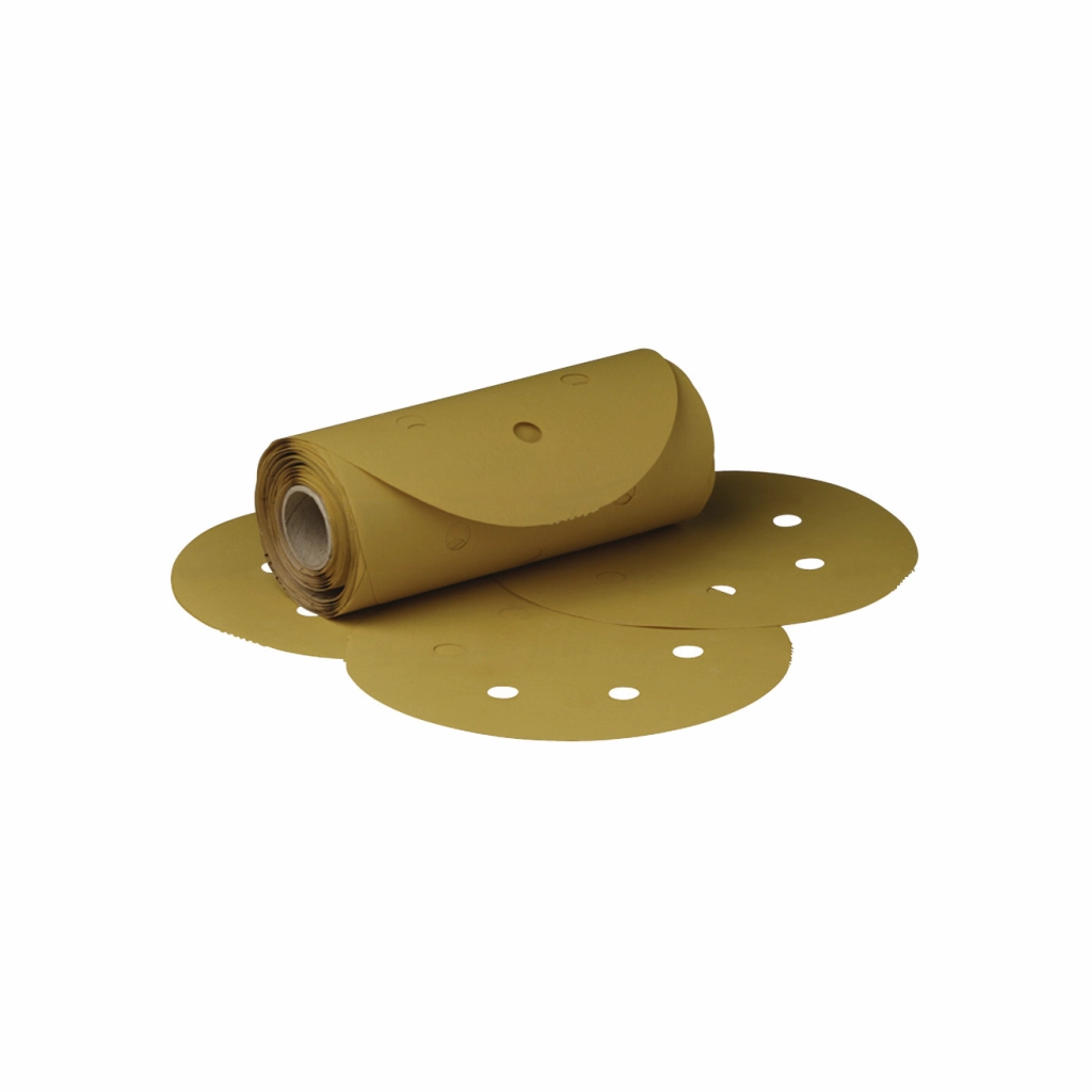 3M Stikit Gold Film Disc Roll Dust Free, 01379, 6 in, P180, 125 discsper roll