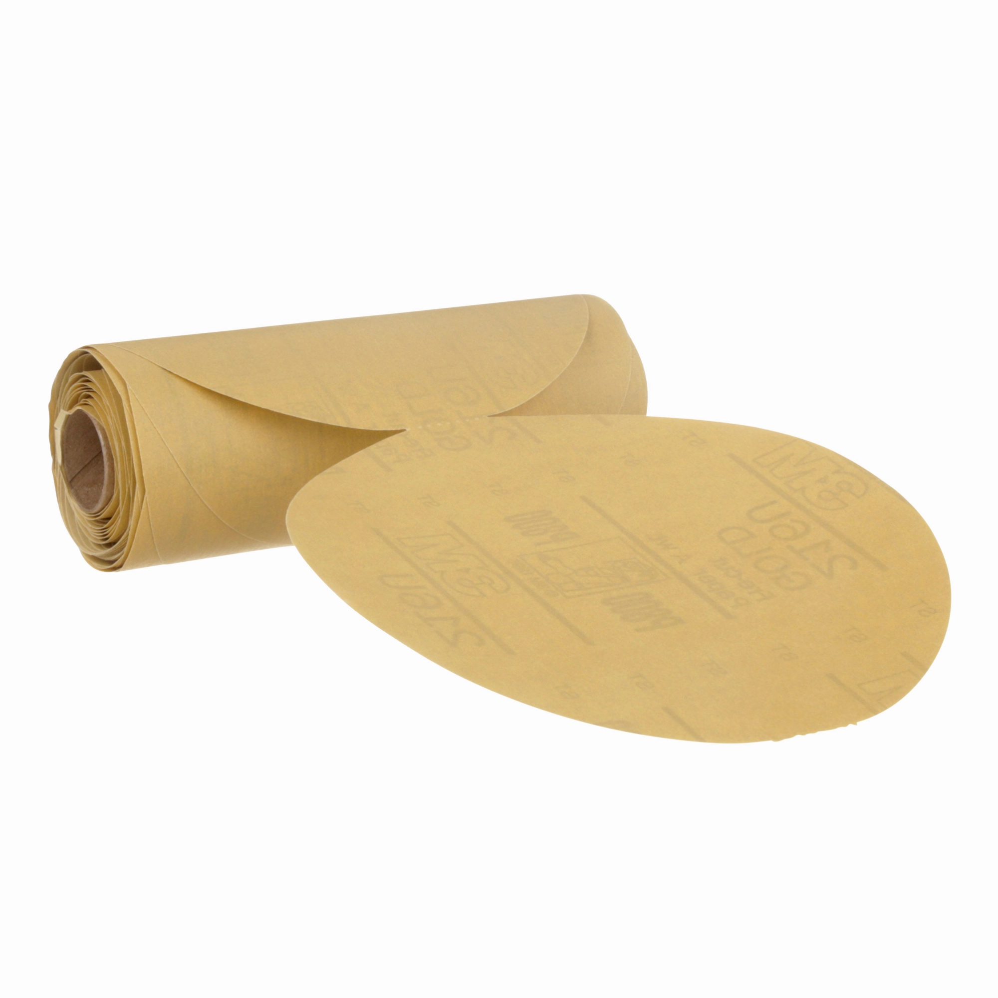 3M Stikit Gold Paper Disc 216U, 01200, 6 in, P800A grade, 75 discs perroll