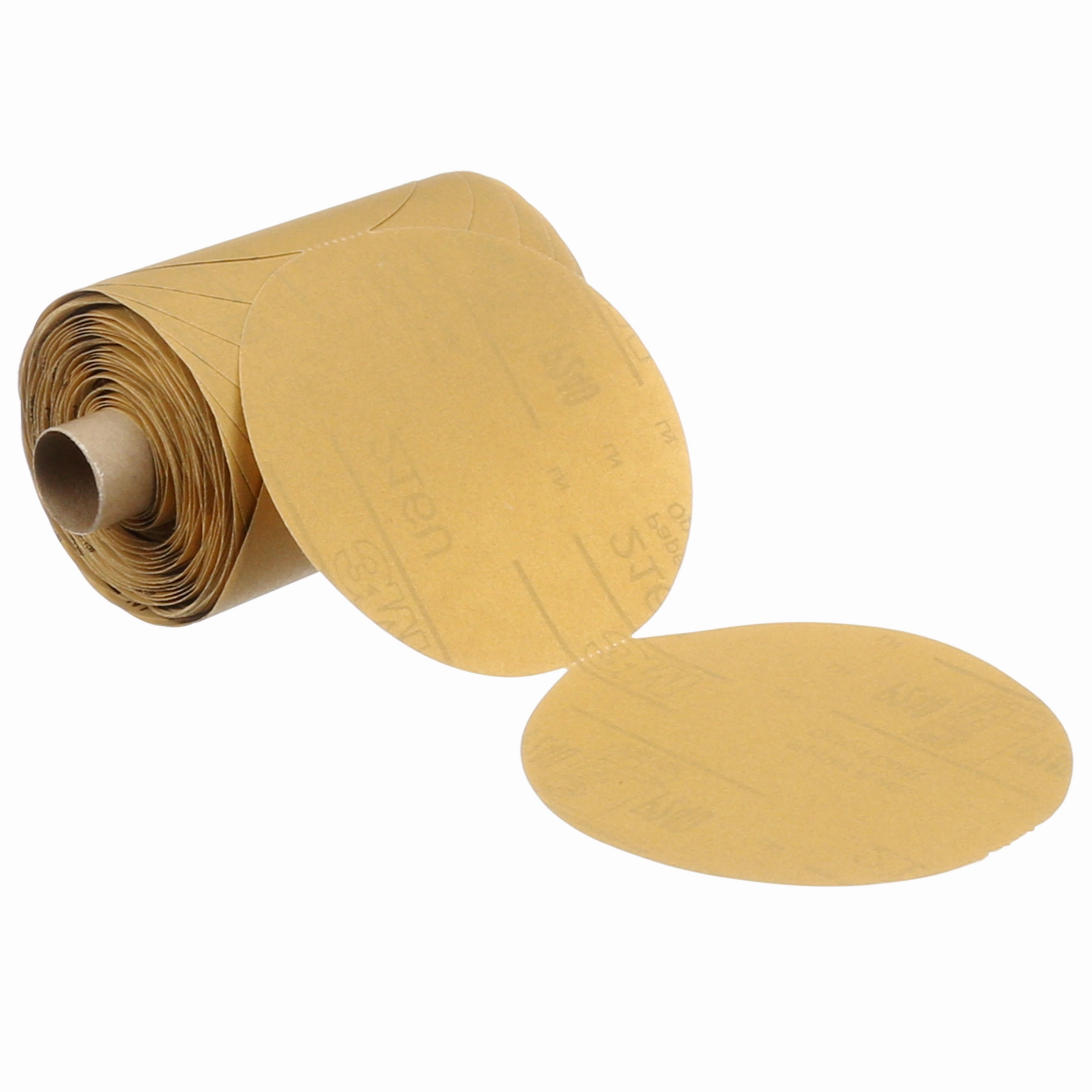 3M Stikit Gold Paper Disc Roll 216U, P400 A-weight, 5 in x NH, Die500X