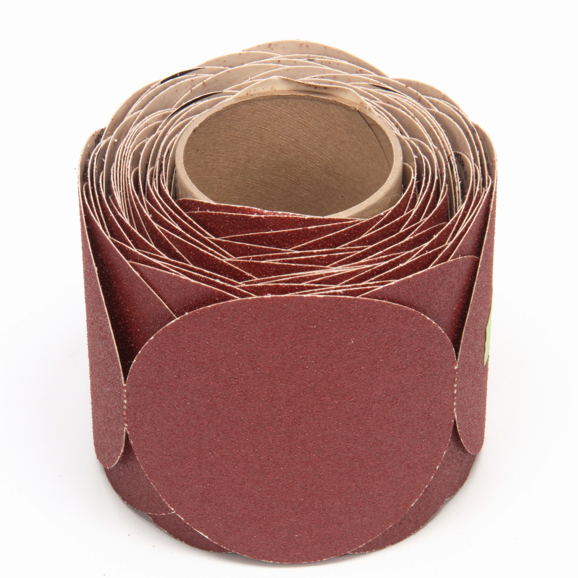 3M Stikit Paper Disc Roll 763U, 80 F-weight, 5 in x NH, Die 500X, 100Discs/Roll