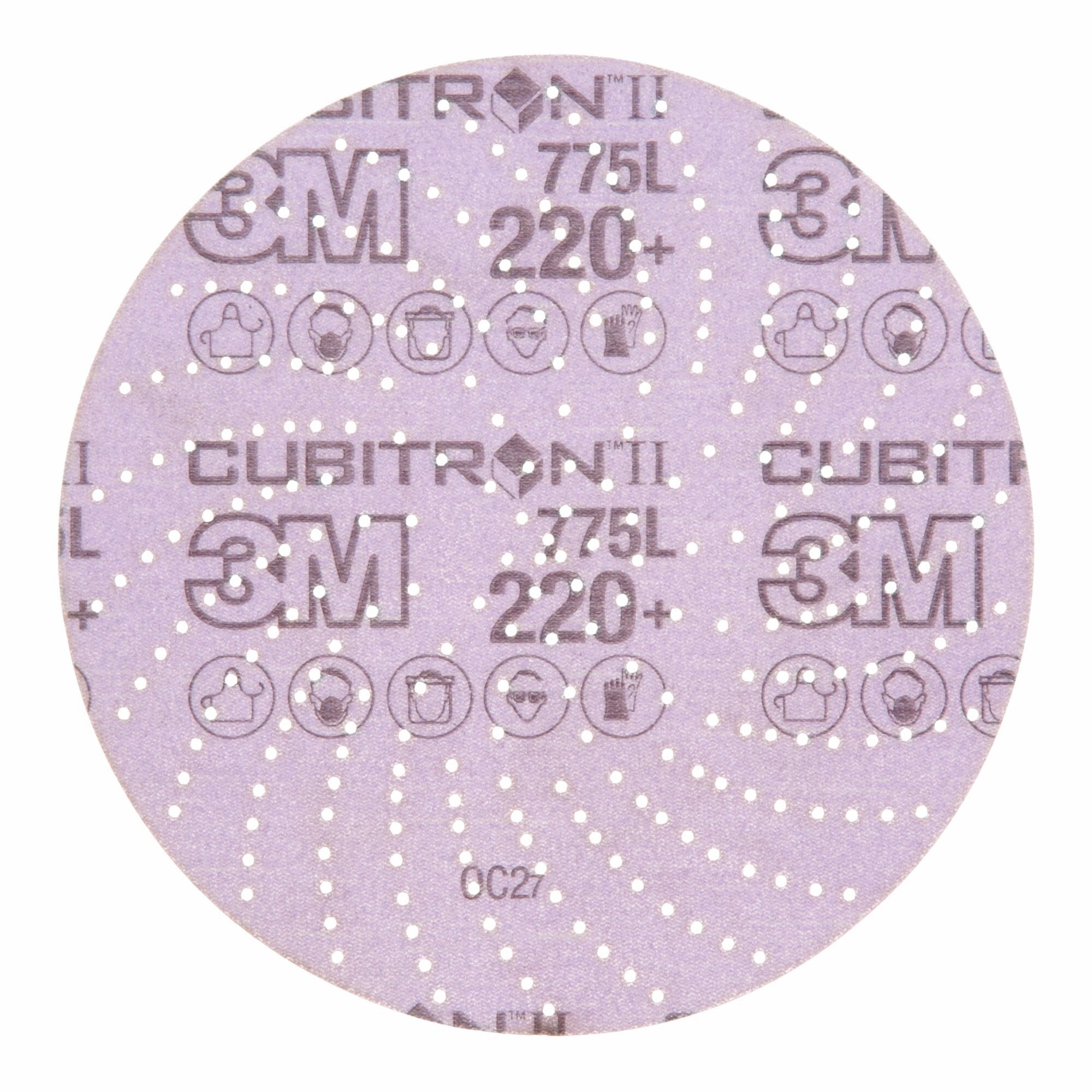 3M Xtract Cubitron II Film Disc 775L, 220 , 6 in, Die 600LG