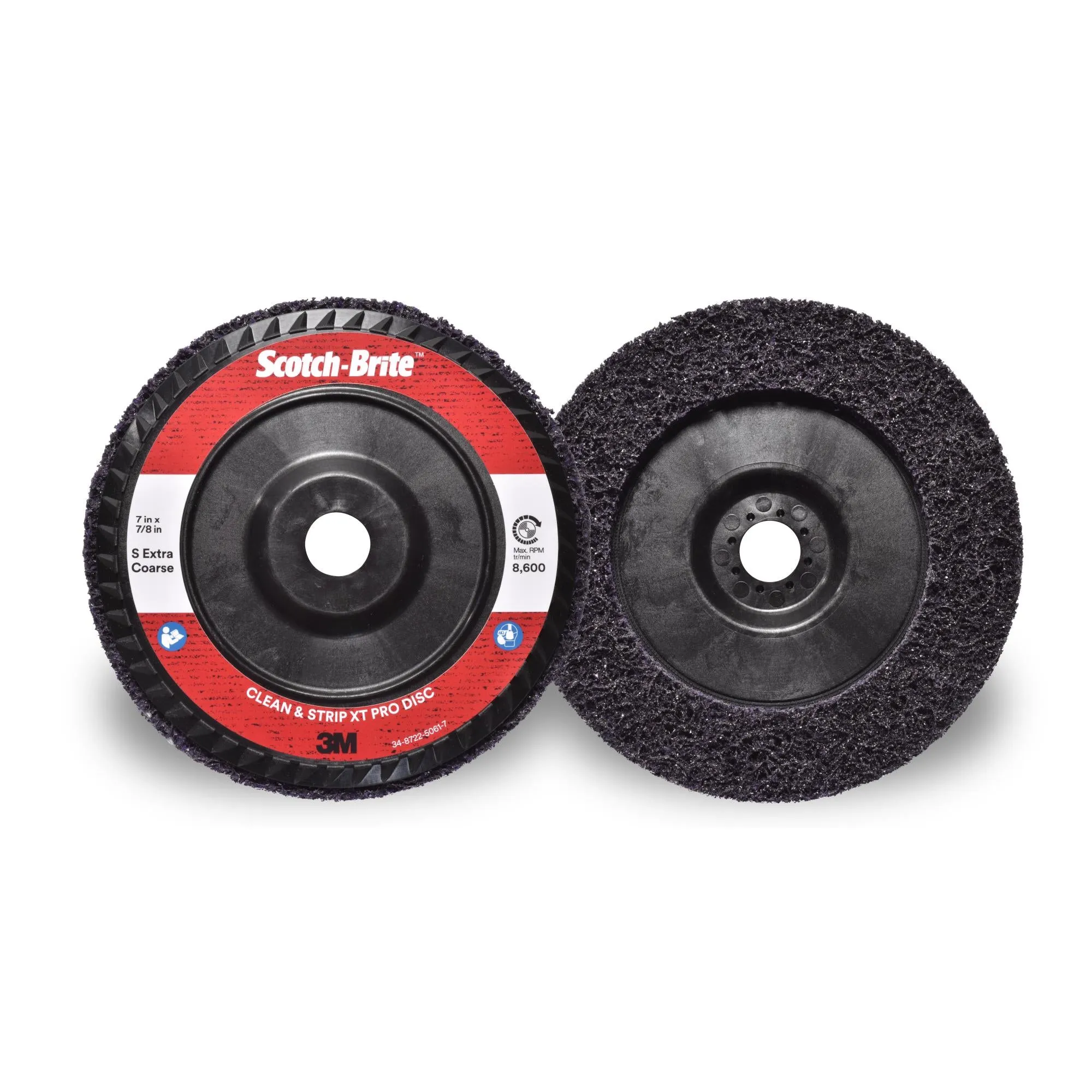 Scotch-Brite Clean and Strip XT Pro Disc, XO-DC, SiC Extra Coarse,Purple