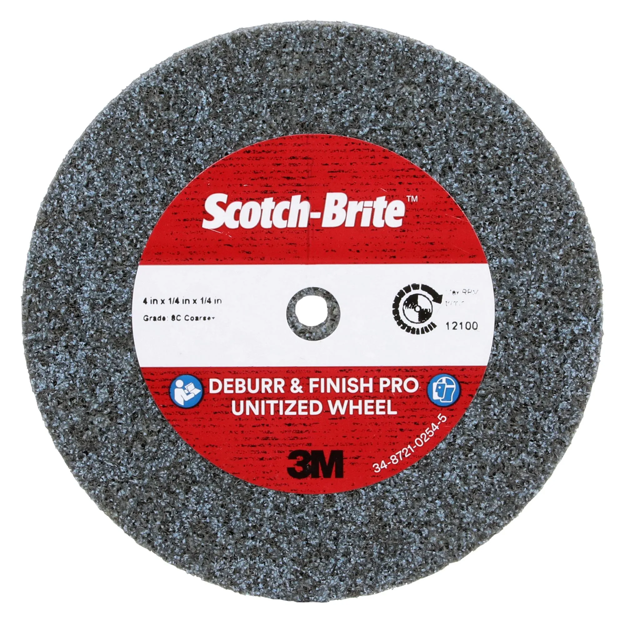 Scotch-Brite Deburr & Finish Pro Unitized Wheel, DP-UW, 8C Coarse 