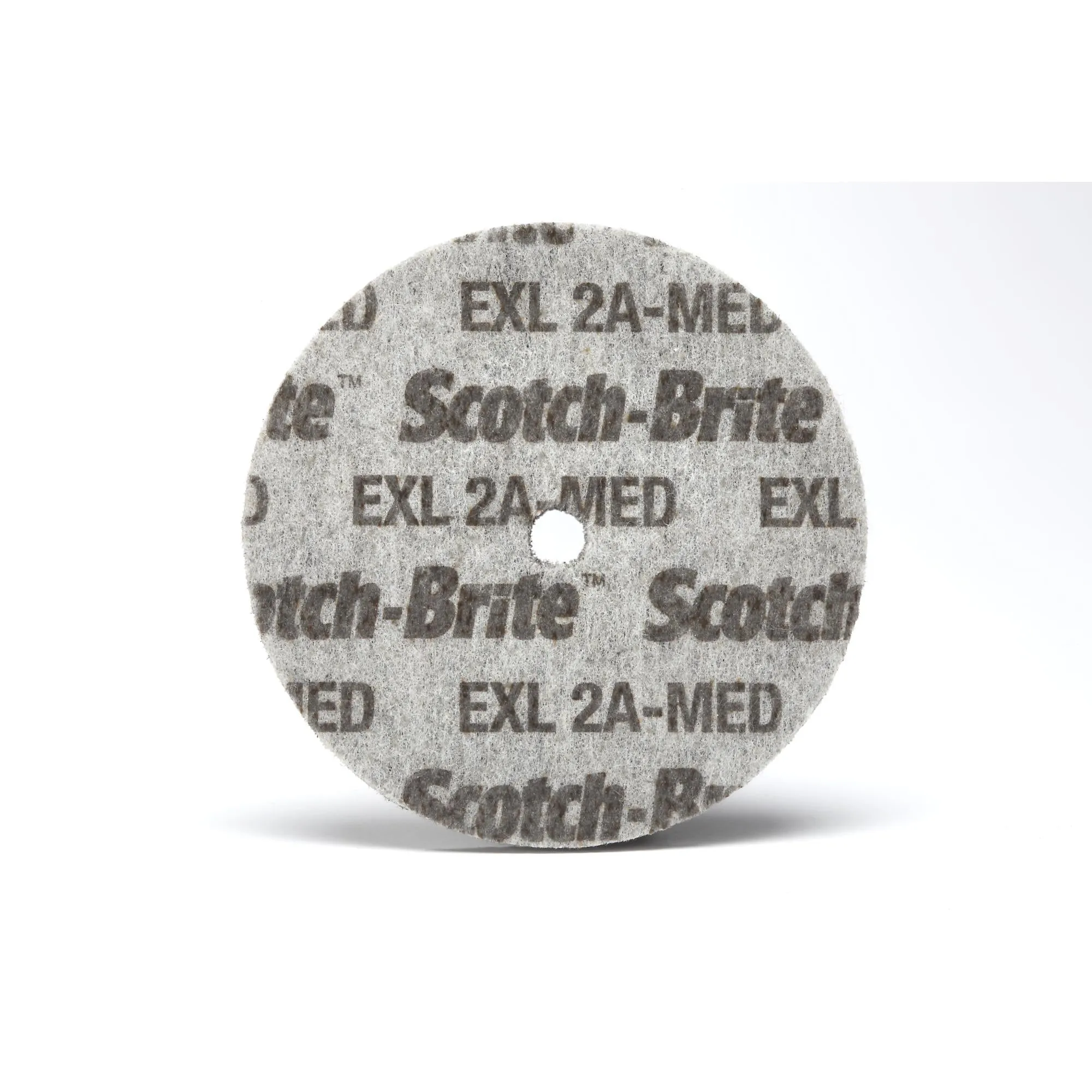 Scotch-Brite EXL Unitized Wheel, XL-UW, 2A Medium, 3 in x 3/8 in x 1/4in