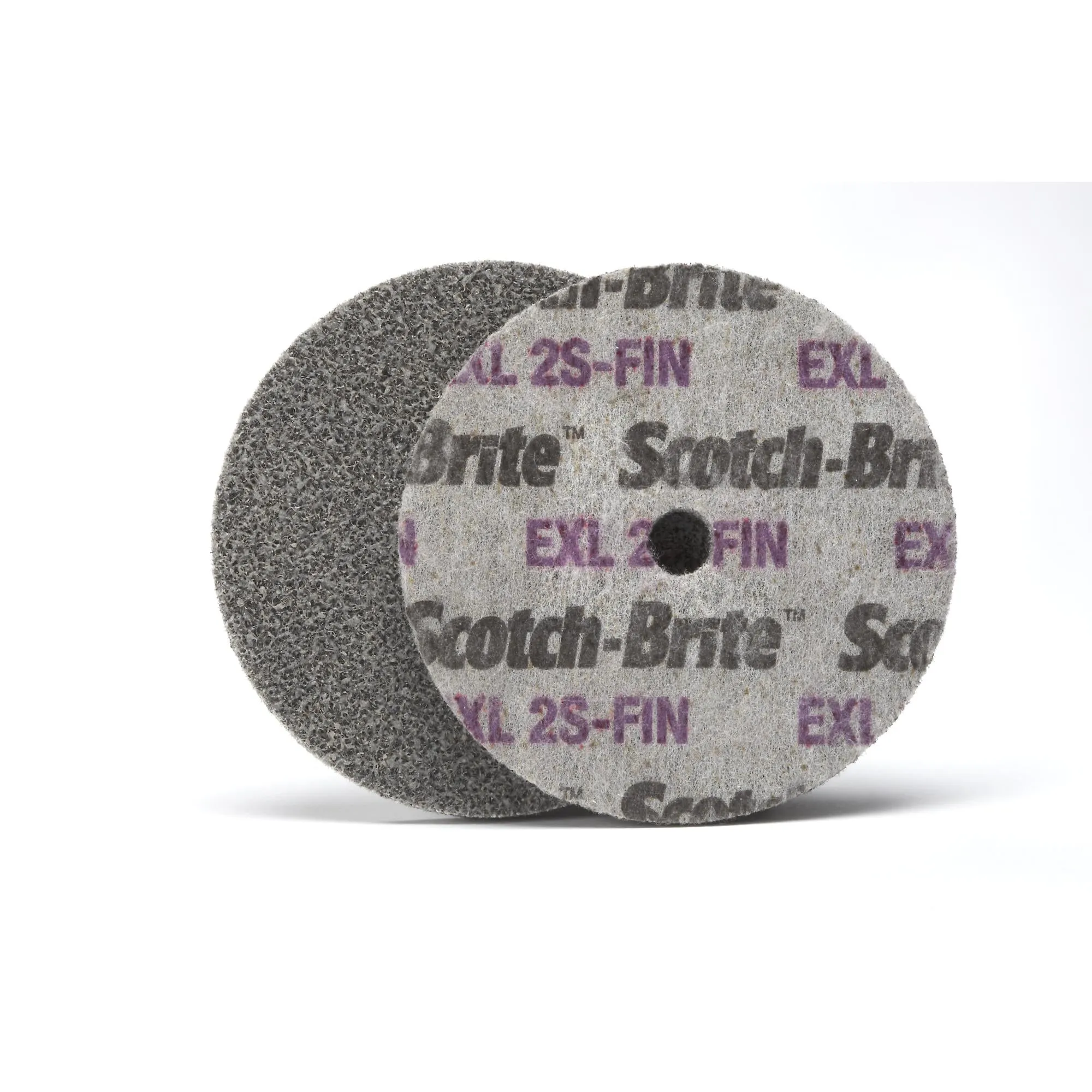 Scotch-Brite EXL Unitized Wheel, XL-UW, 2S Fine, 1 in x 1/2 in x 3/16in