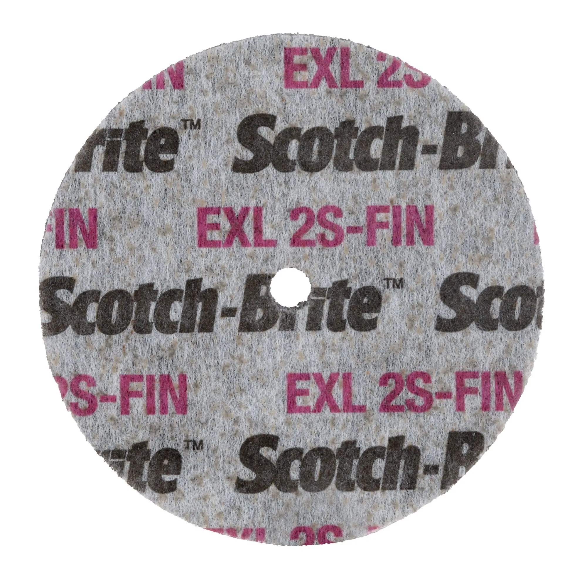 Scotch-Brite EXL Unitized Wheel, XL-UW, 2S Fine, 3 in x 1/4 in x 3/8in