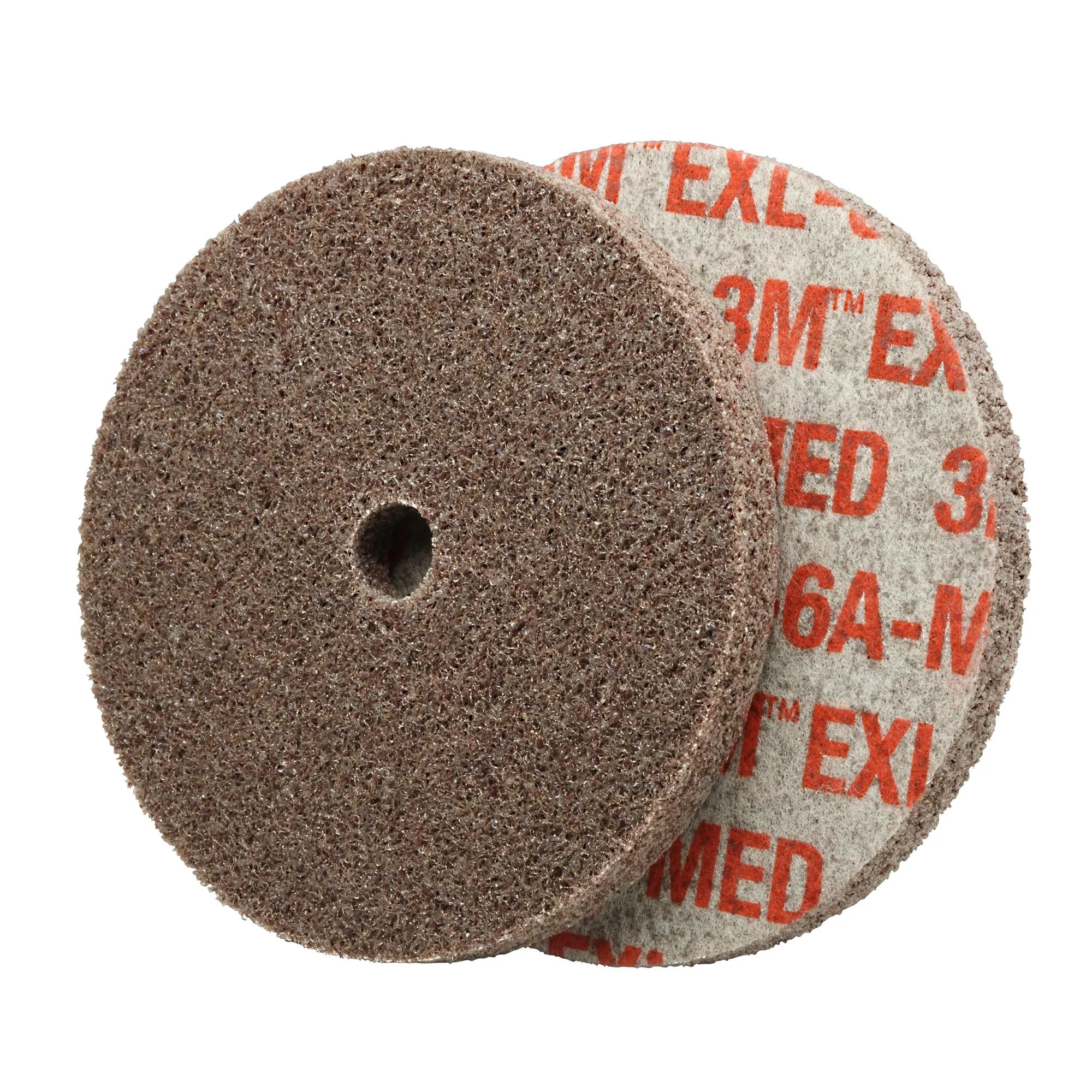 Scotch-Brite EXL Unitized Wheel, XL-UW, 6A Medium, 1/2 in x 1 in x 1/8in