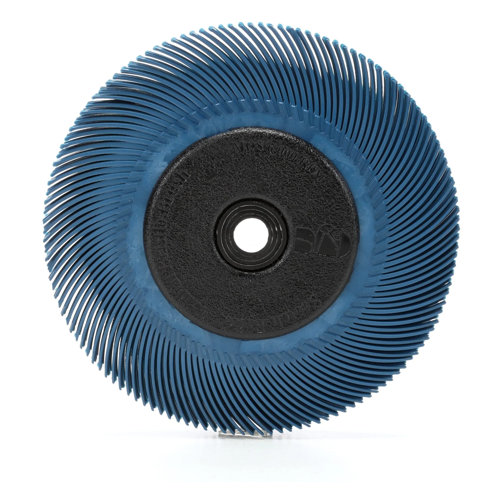 Scotch-Brite Radial Bristle Brush, 6 in x 7/16 in x 1 in 400 withAdapter