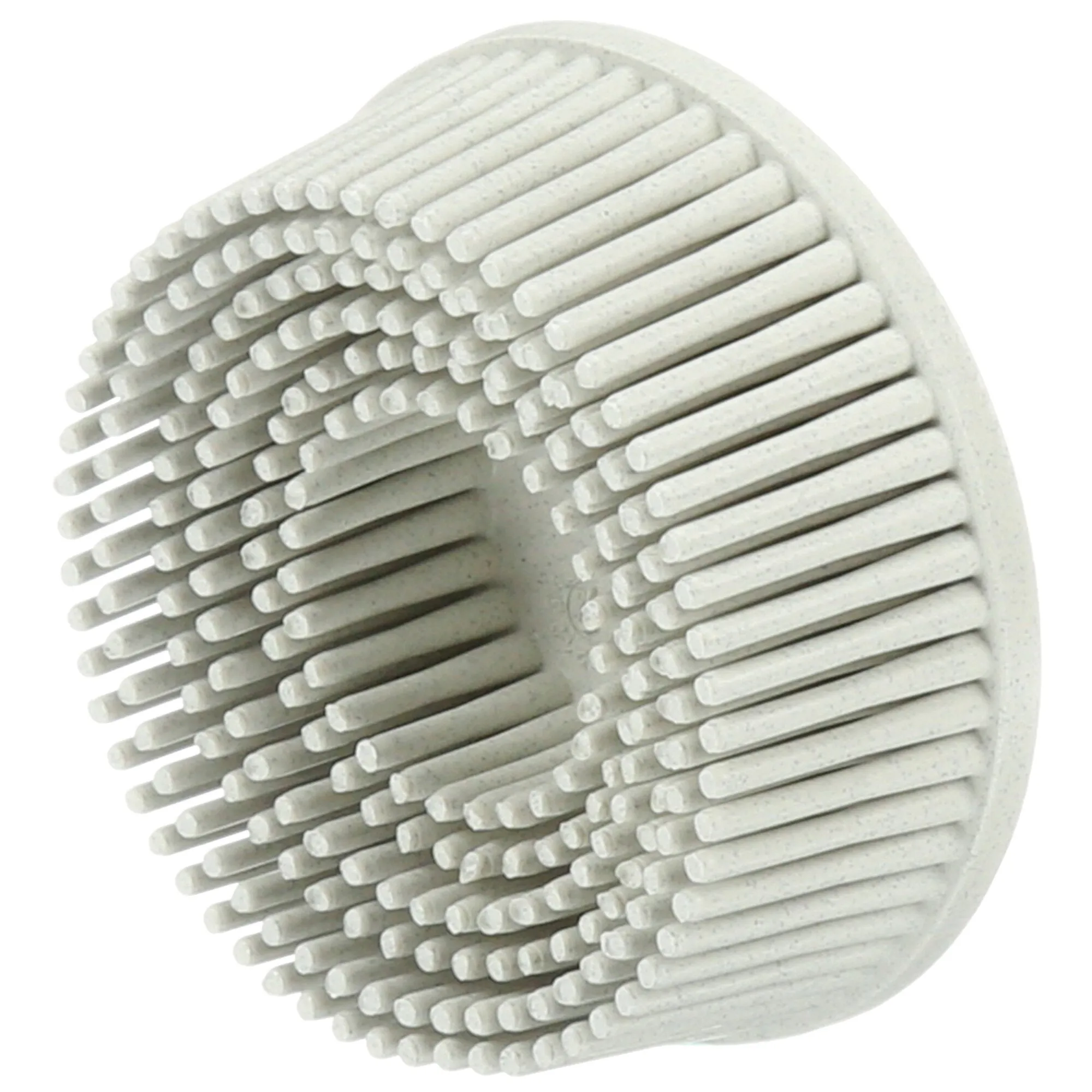 Scotch-Brite Roloc Bristle Disc, RD-ZB, 120, TR, White, 2 in x 5/8 in,Tapered