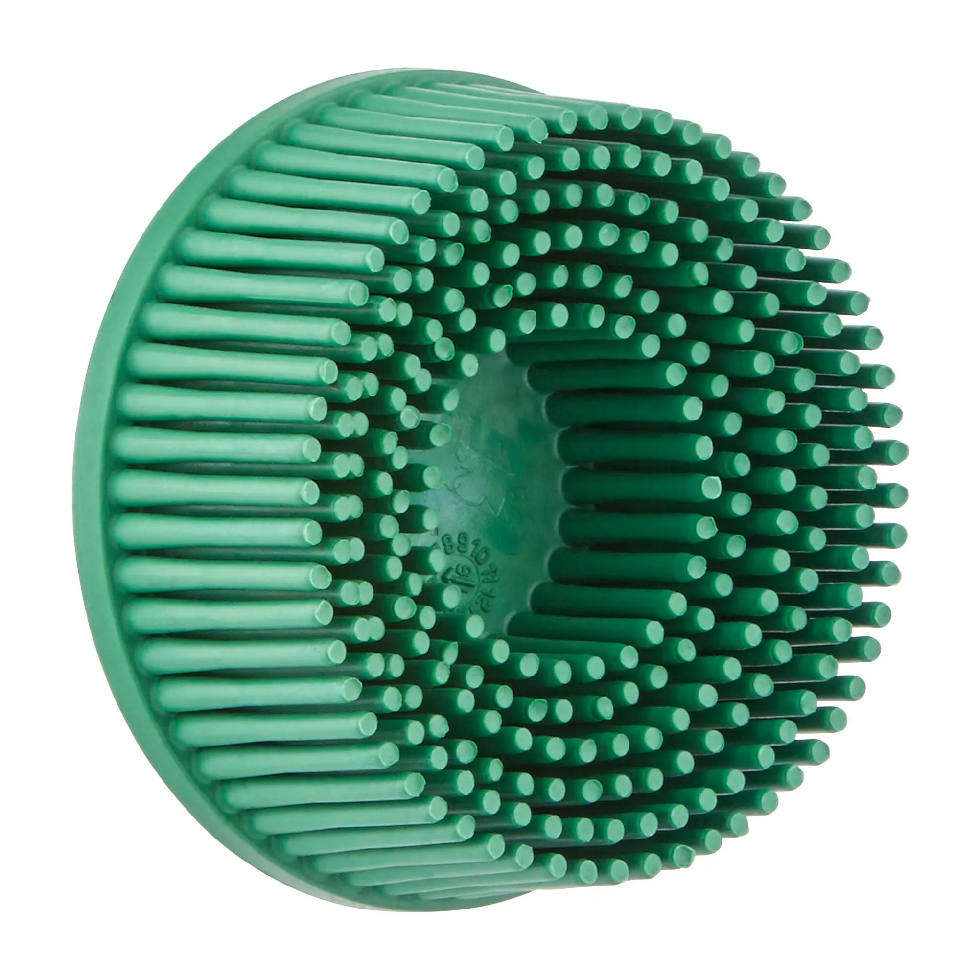 Scotch-Brite Roloc Bristle Disc, RD-ZB, 50, TR, Green, 2 in x 5/8 in,Tapered