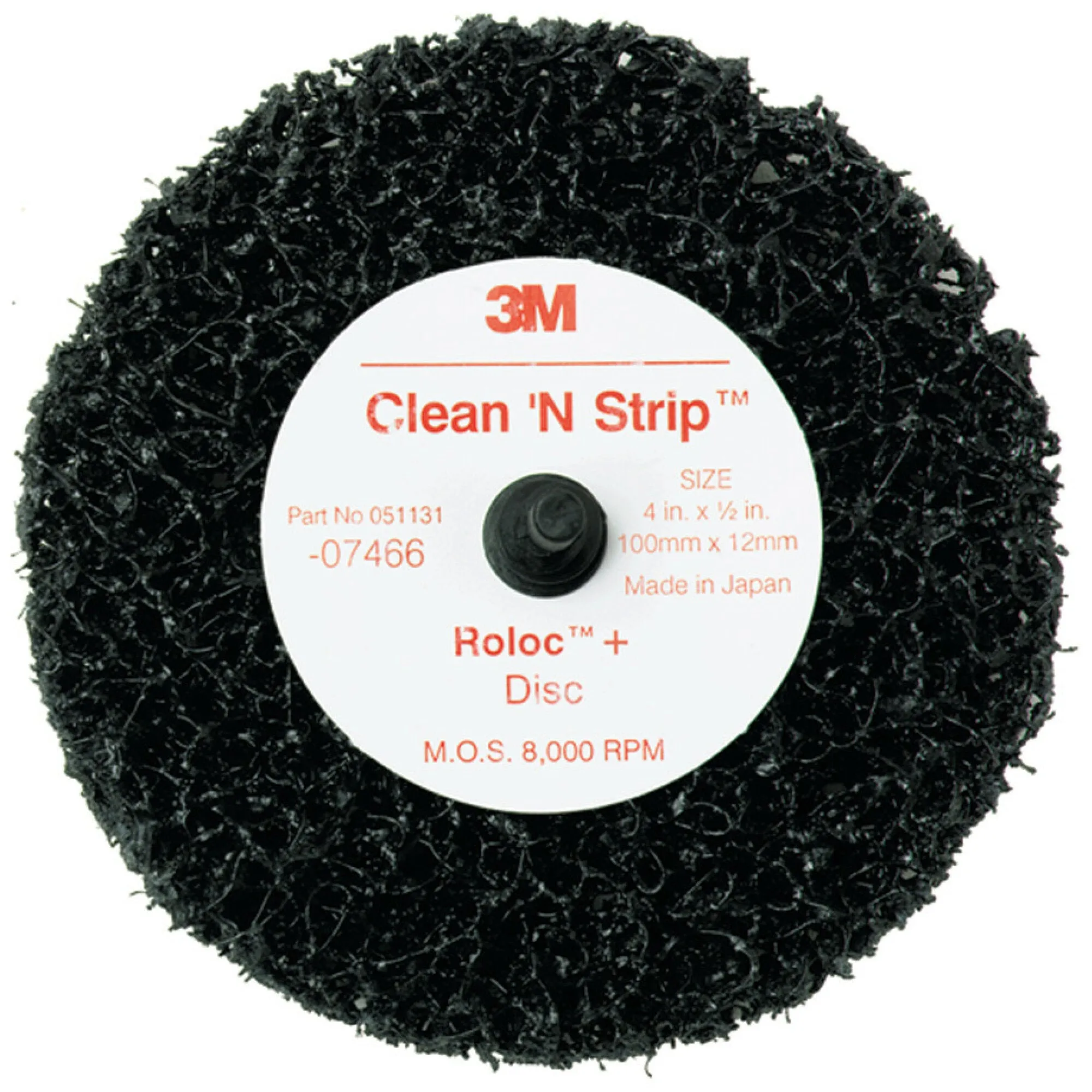 Scotch-Brite Roloc   Clean and Strip Disc 7466, 4 in x 1/2 in, S XCS