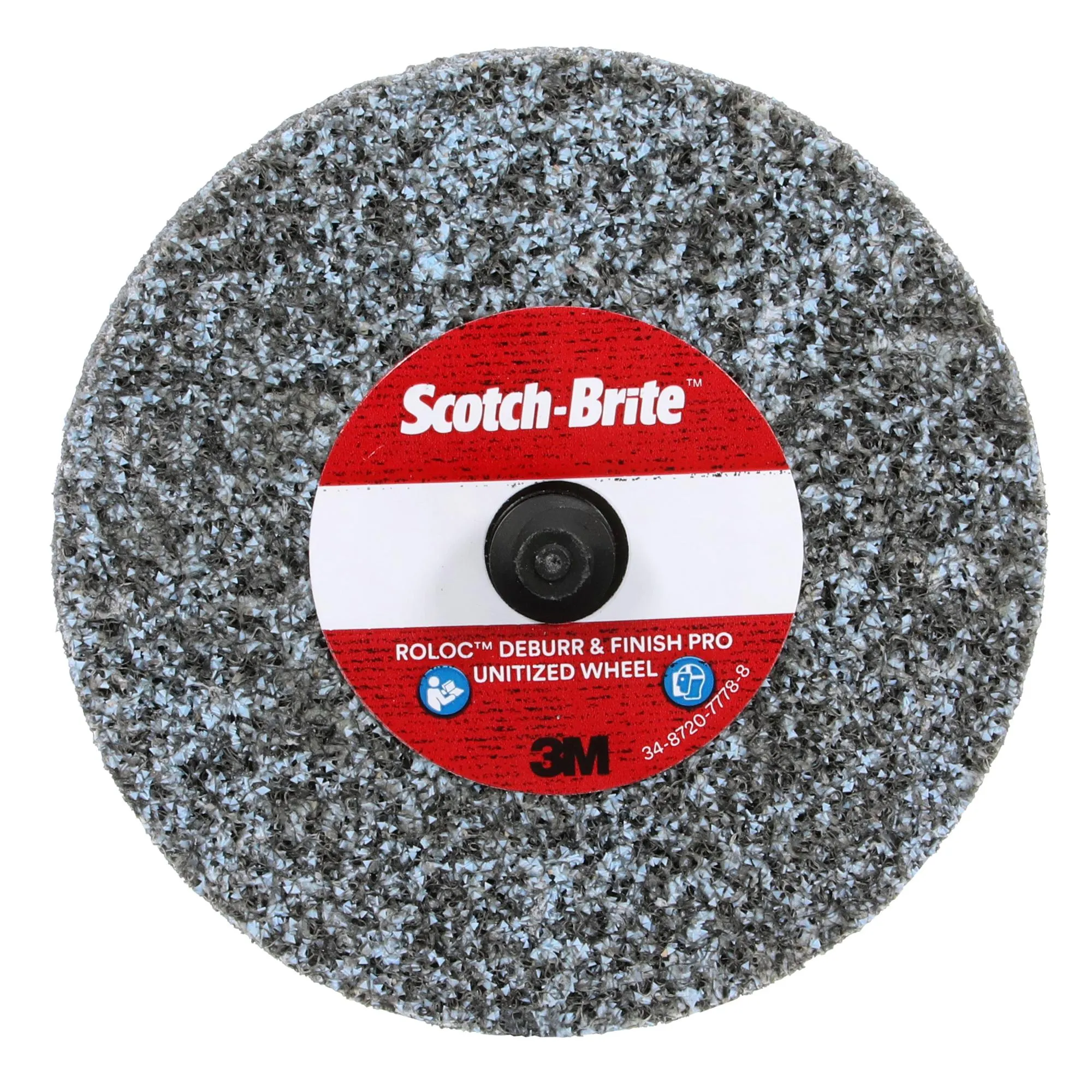 Scotch Brite Roloc Deburr & Finish PRO Unitized Wheel, DP-UR, 8C Coarse , TR