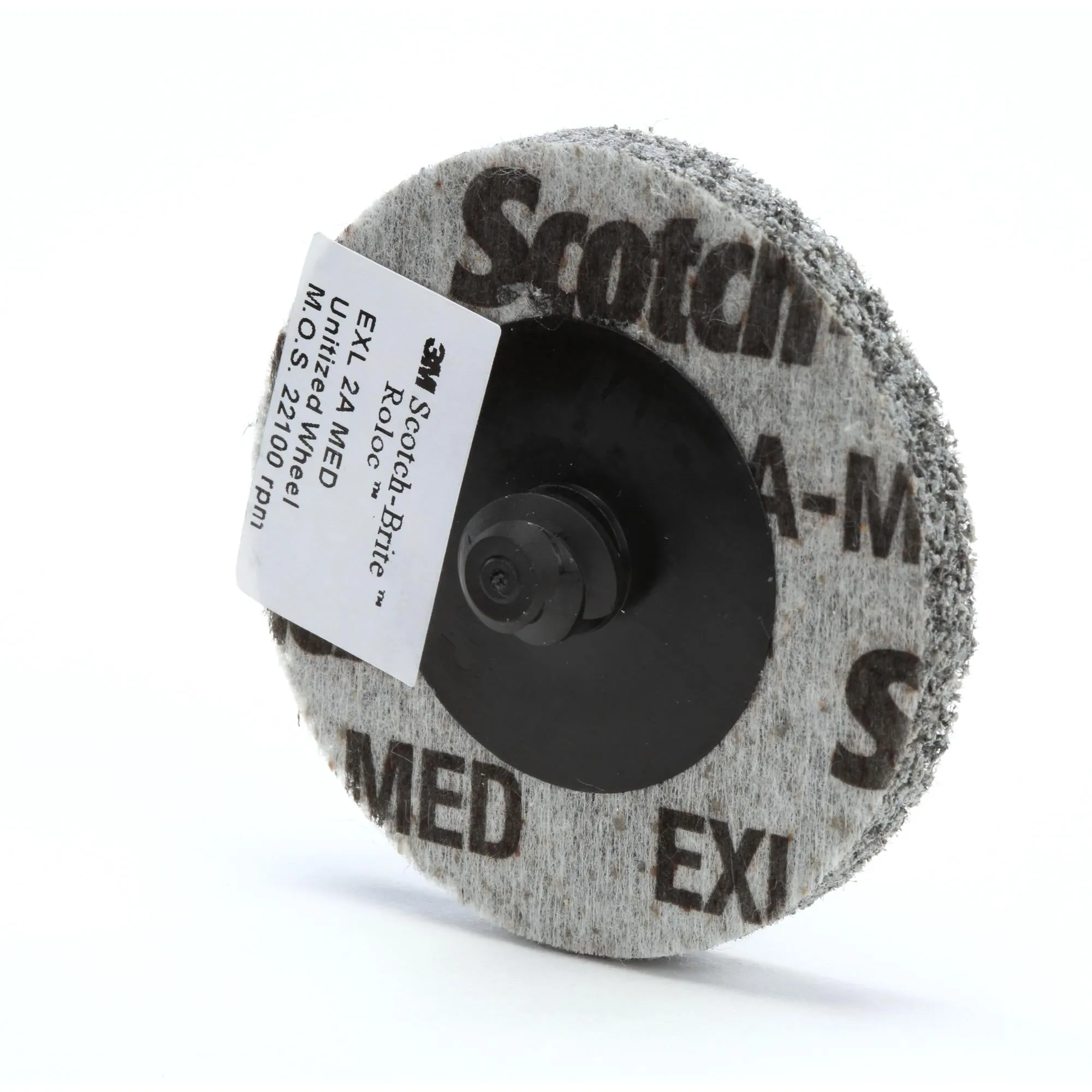 Scotch-Brite Roloc EXL Unitized Wheel, XL-UR, 2A Medium, TR, 3 in, SPR21835B