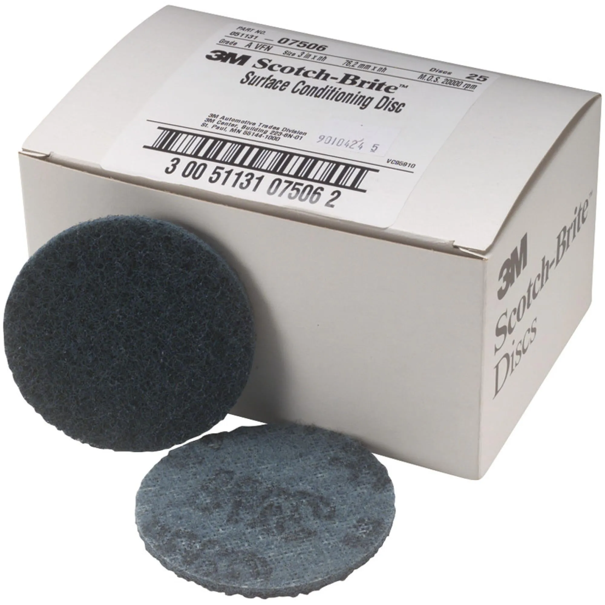 Scotch-Brite Surface Conditioning Disc, SC-DH, 07506, A/O Very Fine, 3in x NH