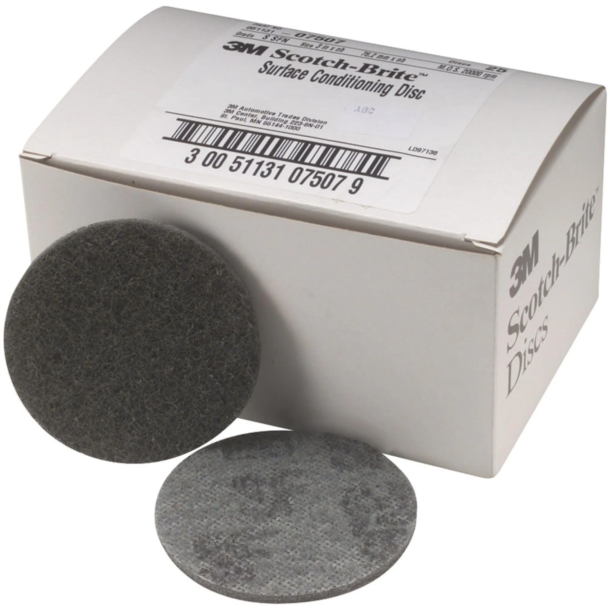Scotch-Brite Surface Conditioning Disc, SC-DH, 07507, SiC Super Fine, 3in x NH
