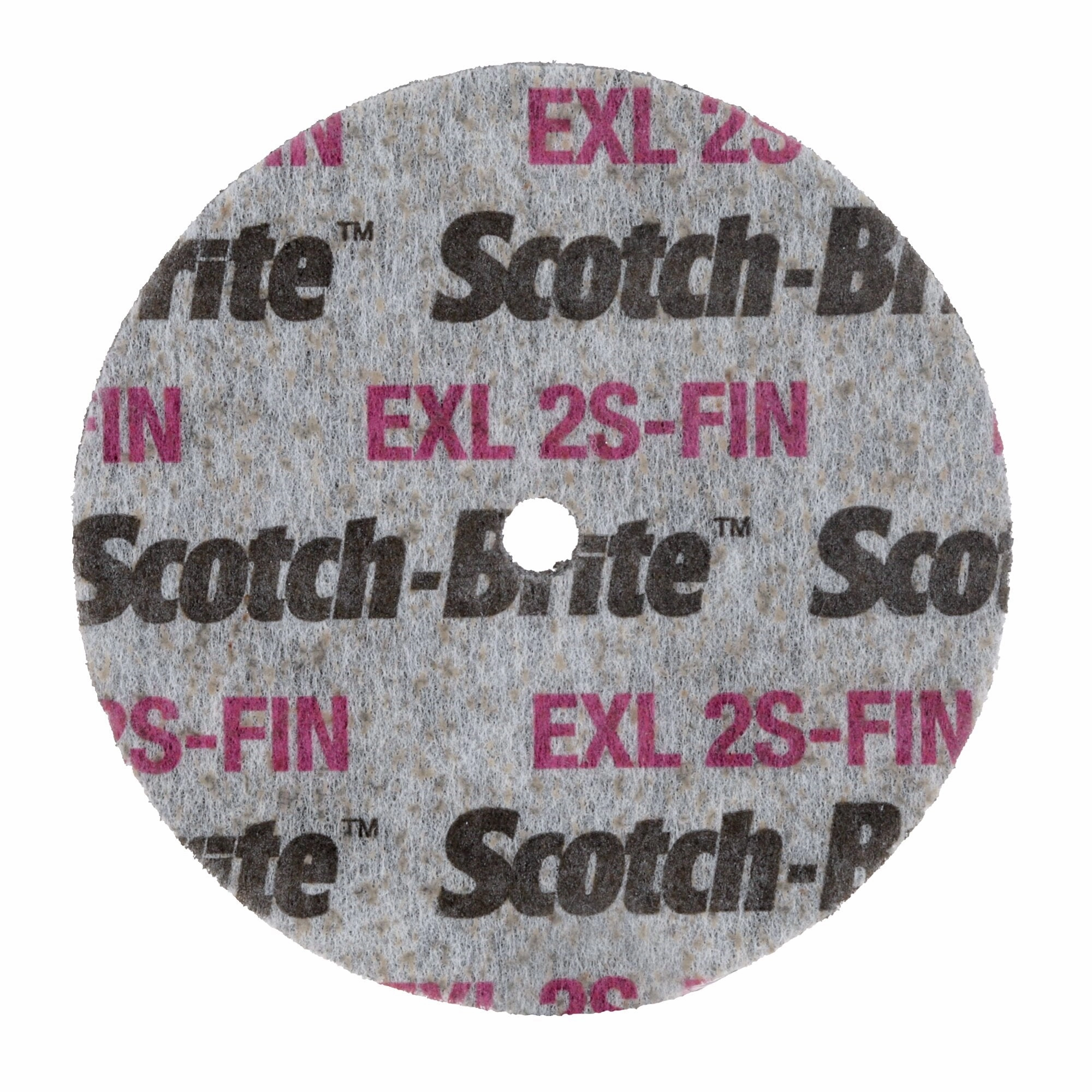 Scotch-Brite EXL Unitized Wheel, XL-UW, 2S Fine, 3 in x 1/4 in x 3/8in