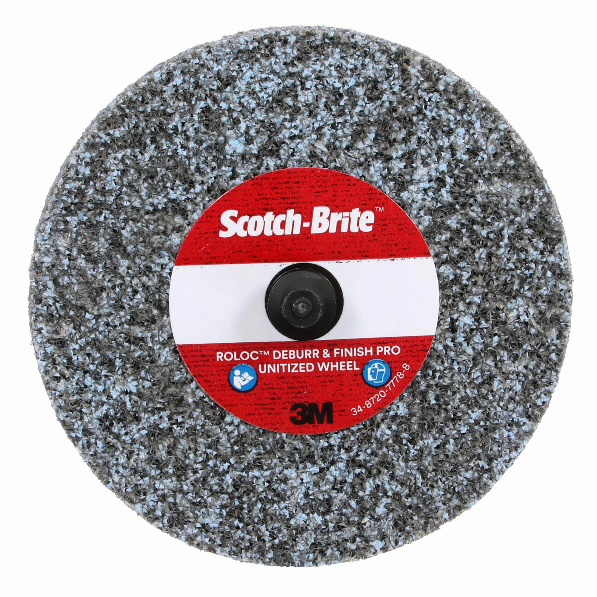 Scotch-Brite Roloc Deburr & Finish PRO Unitized Wheel, DP-UR, 6C Medium , TR
