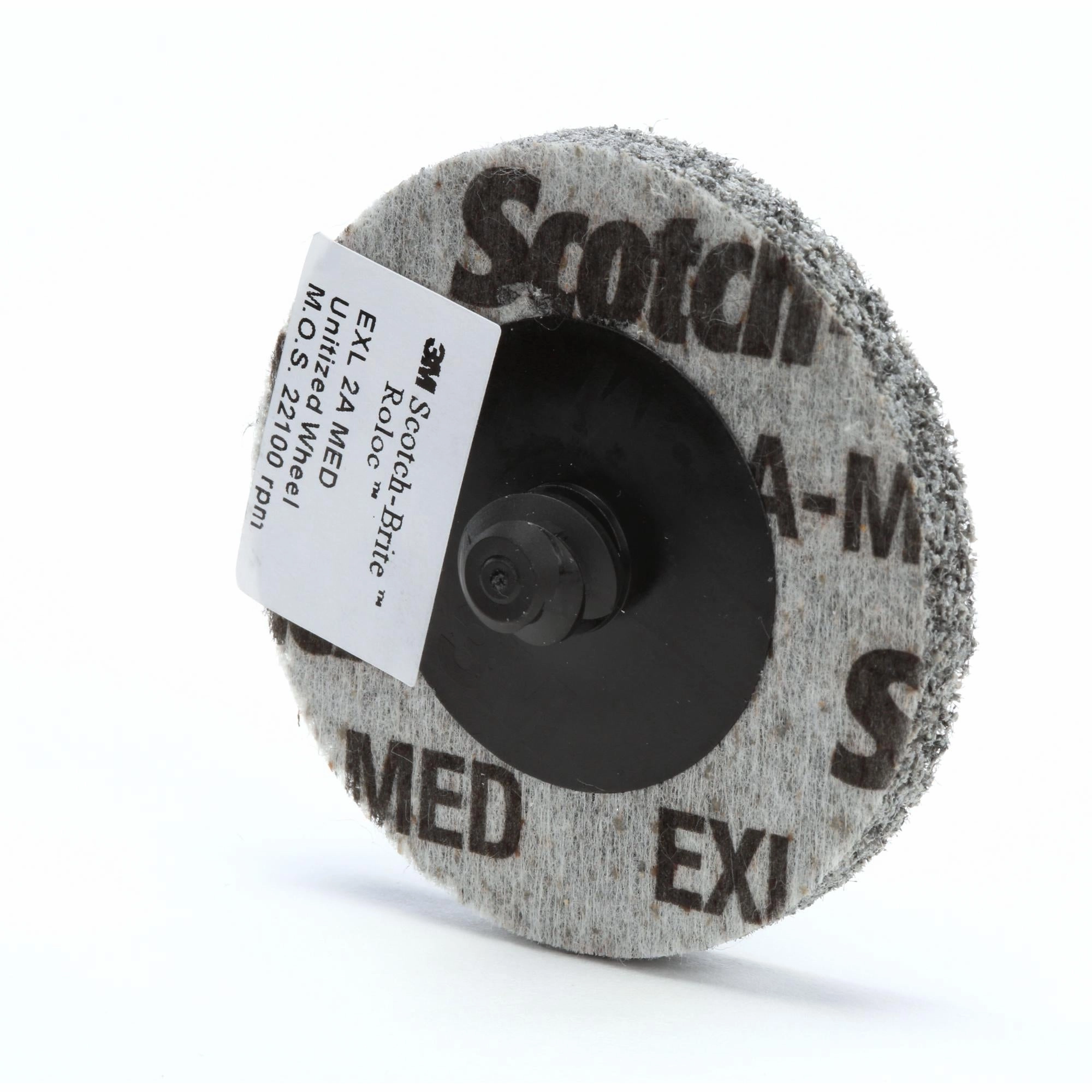 Scotch-Brite Roloc EXL Unitized Wheel, XL-UR, 2A Medium, TR, 3 in, SPR21835B