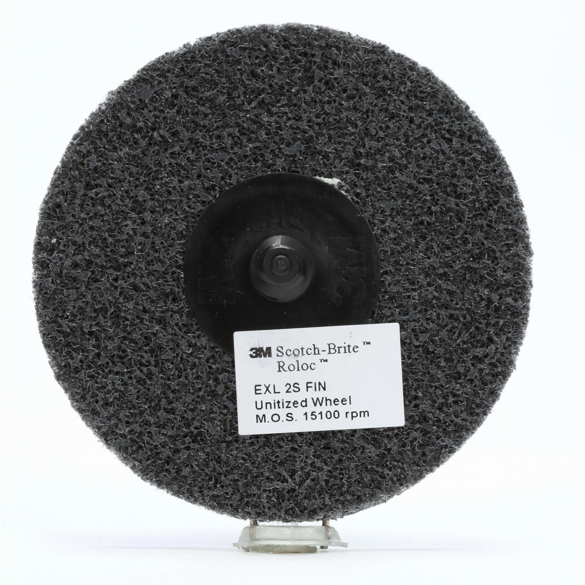 Scotch-Brite Roloc EXL Unitized Wheel, XL-UR, 2S Fine, TR, 2 in,15/Carton