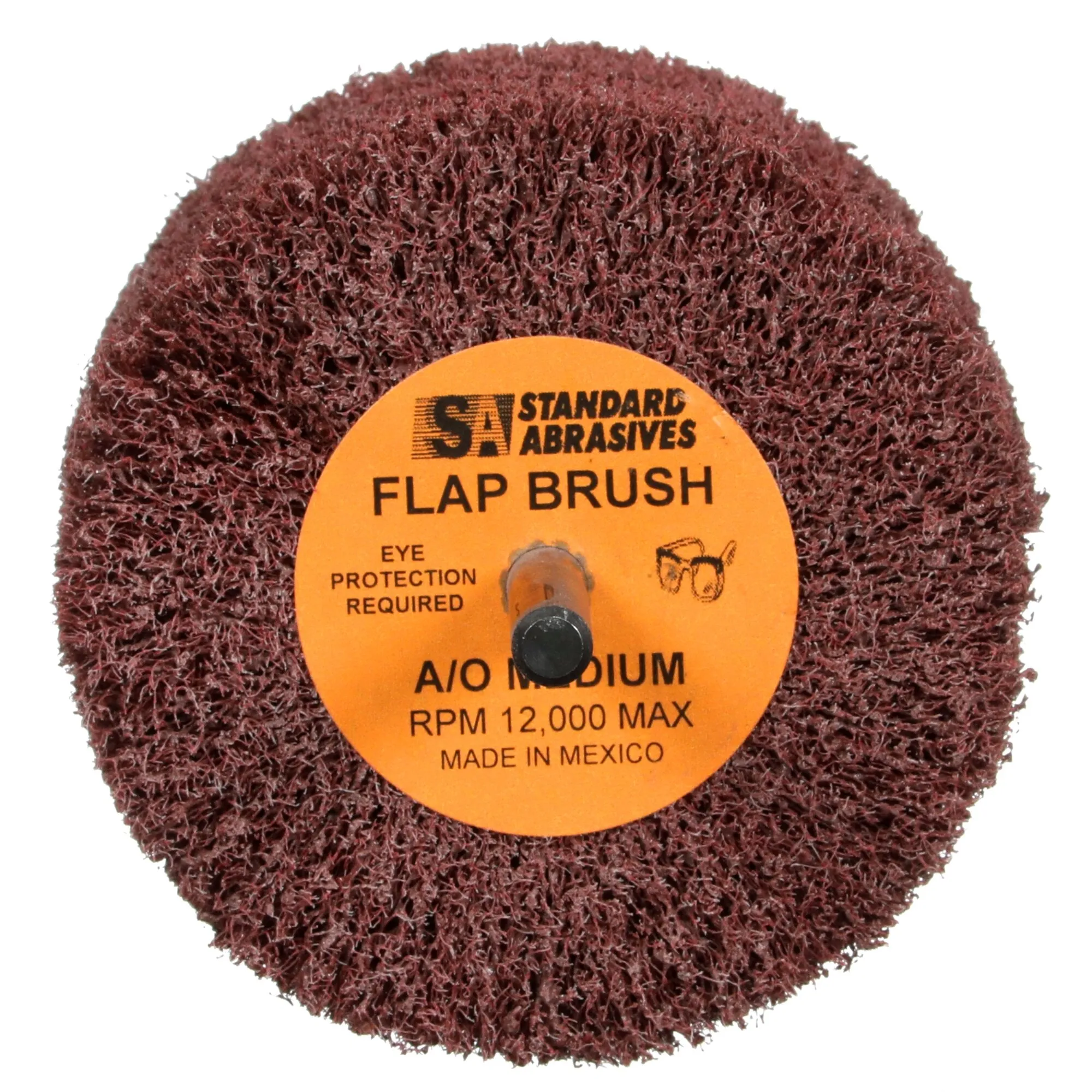 Standard Abrasives Buff and Blend GP Mounted Flap Brush, 875501,Medium