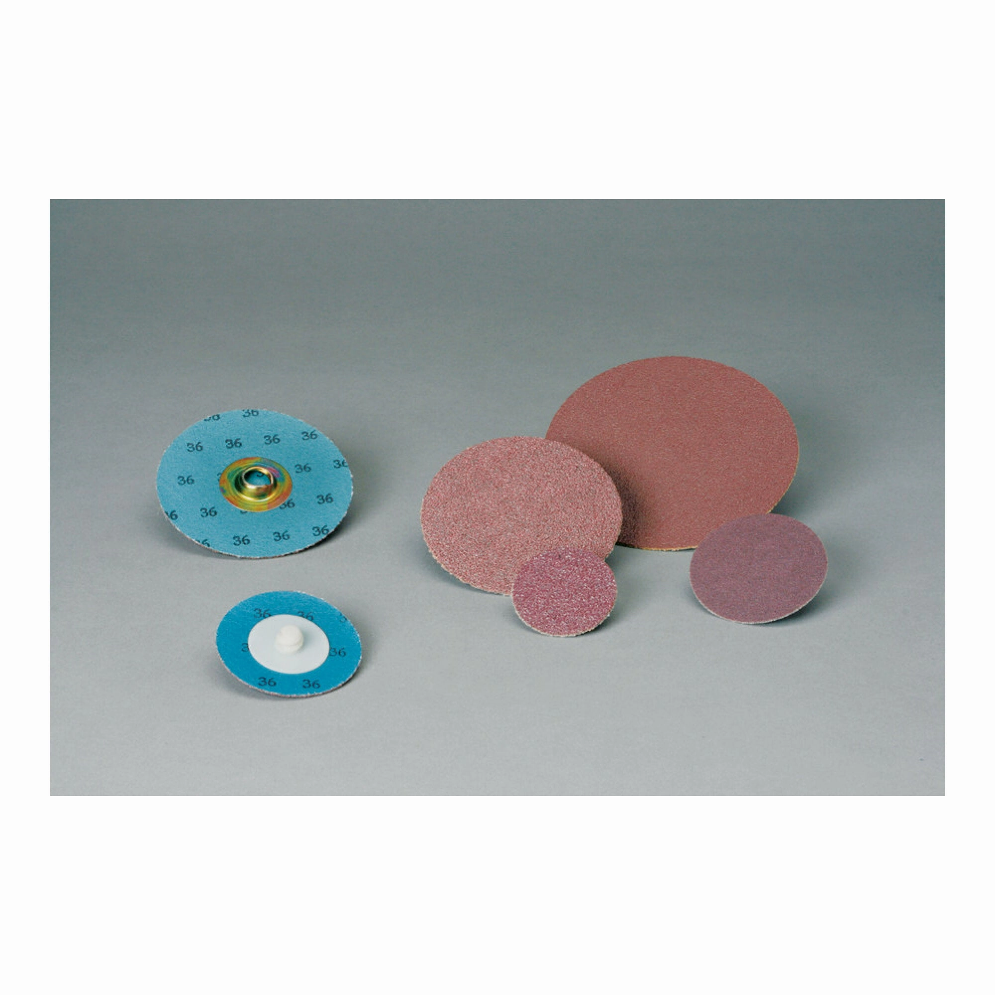 Standard Abrasives Quick Change Aluminum Oxide 2 Ply Disc, 592406, 80,TR, Brown